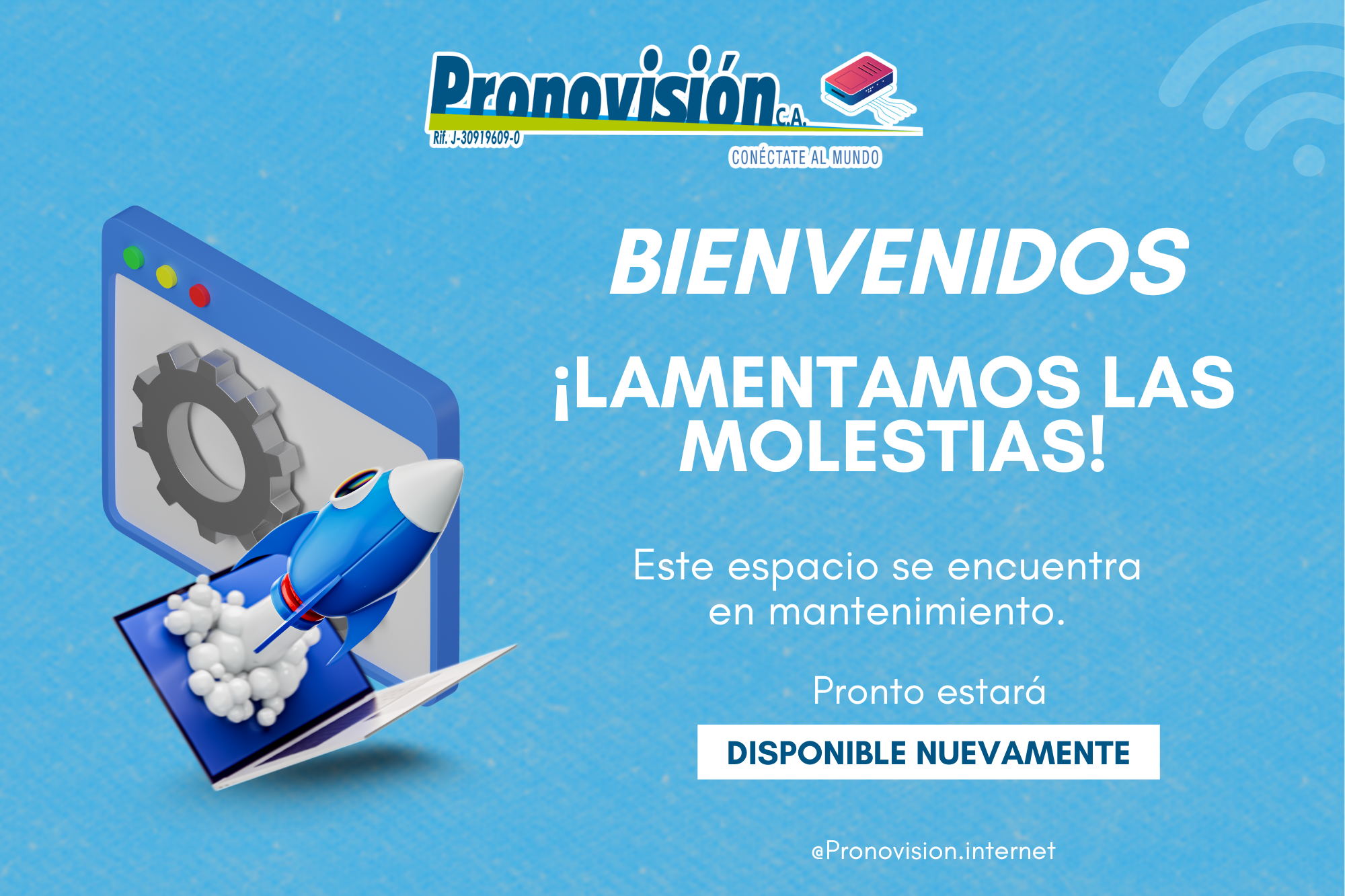 ¡LAMENTAMOS LAS MOLESTIAS! Este espacio se encuentra en mantenimiento.